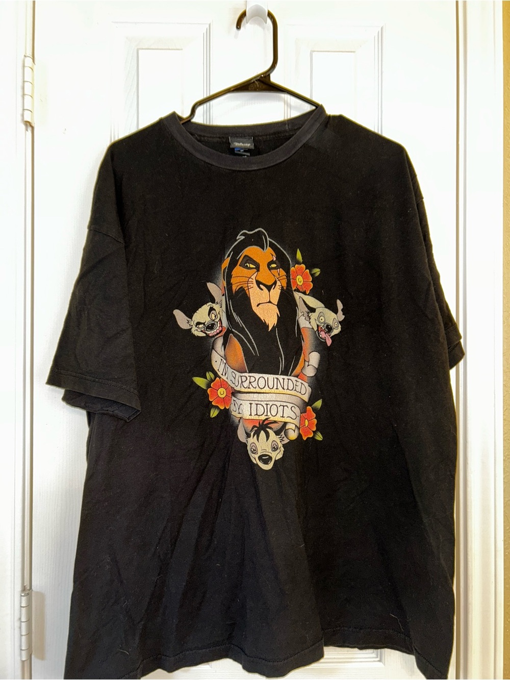 NWOT Disney The Lion King Scar Surrounded By Idiots T-Shirt Men’s Size XXL